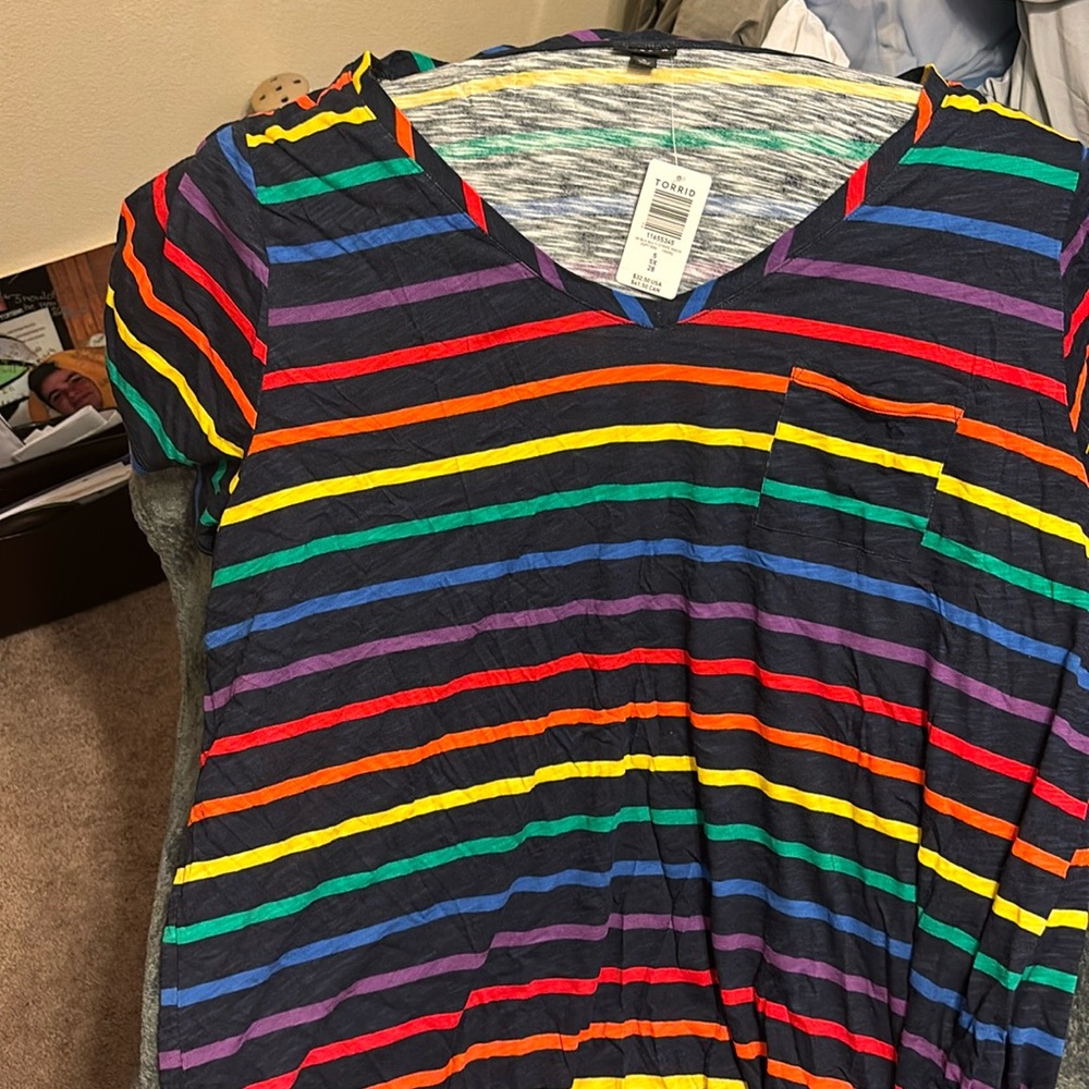 Torrid pride shirt with tags size 5